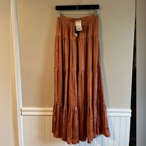 Tiered maxi skirt